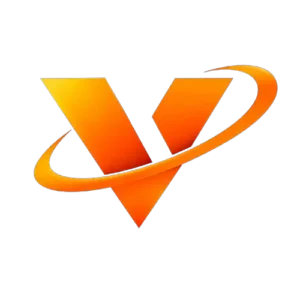 Emblema vertice telecom serviços de internet e casa inteligente paraty
